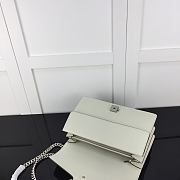 Fortok Gucci Dionysus small shoulder bag in white leather 28x18x9cm - 4