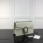 Fortok Gucci Dionysus small shoulder bag in white leather 28x18x9cm - 2