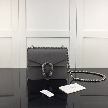 Fortok Gucci Dionysus small shoulder bag in Black leather 20x15.5x5cm