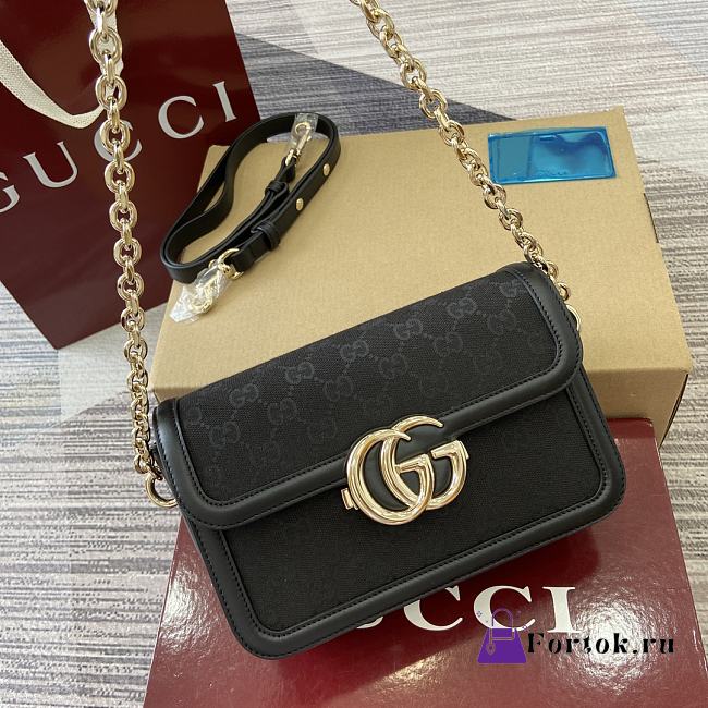 Fortok Gucci GG shoulder bag In Black 21.5 x 14 x 9cm - 1