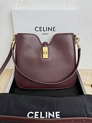 Fortok Celine Camille 16 Soft Bag Burgundy 24.5 X 21.5 X 5 cm - 1