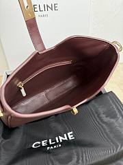 Fortok Celine Camille 16 Soft Bag Burgundy 24.5 X 21.5 X 5 cm - 5