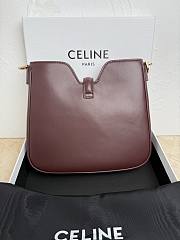 Fortok Celine Camille 16 Soft Bag Burgundy 24.5 X 21.5 X 5 cm - 3
