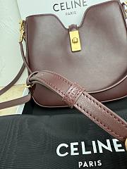 Fortok Celine Camille 16 Soft Bag Burgundy 24.5 X 21.5 X 5 cm - 2
