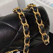 Fortok Chanel Coco Love CC Heart Wallet on Chain mini in Black 18x13.5x5.5cm - 4