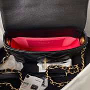 Fortok Chanel Coco Love CC Heart Wallet on Chain mini in Black 18x13.5x5.5cm - 3