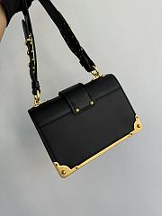 Fortok Prada Cahier Shoulder Bag Black 9✕14X9cm - 5