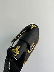 Fortok Prada Cahier Shoulder Bag Black 9✕14X9cm - 4