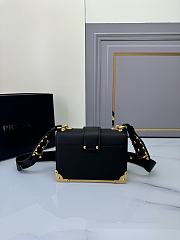 Fortok Prada Cahier Mini Shoulder Bag Black 9✕14X9cm - 2