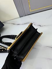 Fortok Prada Cahier Mini Shoulder Bag Black 9✕14X9cm - 3