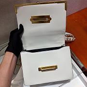 Fortok Prada Cahier Shoulder Bag White 9✕14X9cm - 4