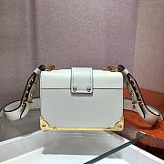 Fortok Prada Cahier Shoulder Bag White 9✕14X9cm - 2
