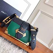 Fortok Prada Cahier Shoulder Bag Green 9✕14X9cm - 1