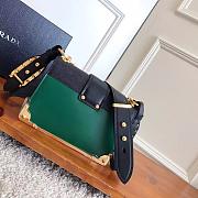 Fortok Prada Cahier Shoulder Bag Green 9✕14X9cm - 4