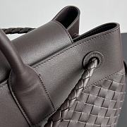 Fortok Bottega Veneta Large Andiamo Voyager tote bag in Brown intrecciato leather 43*39*20cm - 4