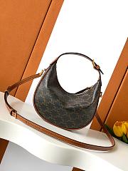 Fortok Celine Teen Lulu Canvas Triomphe Brown 22x15x5cm - 6