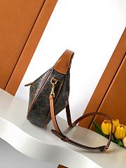 Fortok Celine Teen Lulu Canvas Triomphe Brown 22x15x5cm - 5