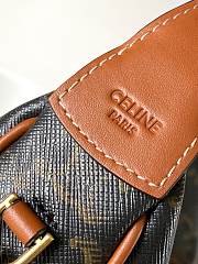 Fortok Celine Teen Lulu Canvas Triomphe Brown 22x15x5cm - 3
