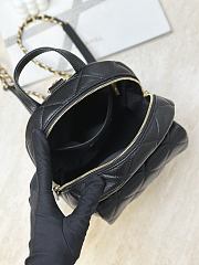 Fortok Chanel CC Turn-lock backpack in Caviar Black leather 22*22.5*8.5cm - 5