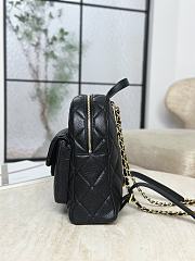 Fortok Chanel CC Turn-lock backpack in Caviar Black leather 22*22.5*8.5cm - 3
