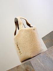 Fortok Saint Laurent Icare Maxi Shearling Tote Bag 46×28×15cm - 2