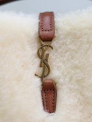 Fortok Saint Laurent Le 37 Mini shearling bucket bag 15×13×6cm - 2