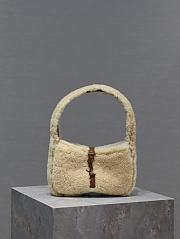 Fortok Saint Laurent Le 5 à 7 Mini shearling shoulder bag 19×11.5×4.5cm - 1