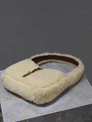 Fortok Saint Laurent Le 5 à 7 Mini shearling shoulder bag 19×11.5×4.5cm - 6