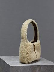 Fortok Saint Laurent Le 5 à 7 Mini shearling shoulder bag 19×11.5×4.5cm - 4