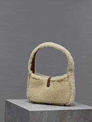 Fortok Saint Laurent Le 5 à 7 Mini shearling shoulder bag 19×11.5×4.5cm - 3