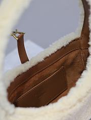 Fortok Saint Laurent Le 5 à 7 Mini shearling shoulder bag 19×11.5×4.5cm - 2