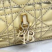 Fortok Dior My Dior Mini Bag Gold Leather 21 x 11.5 x 4.5cm - 5