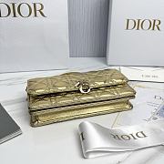 Fortok Dior My Dior Mini Bag Gold Leather 21 x 11.5 x 4.5cm - 3