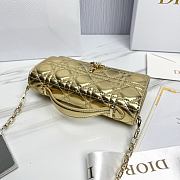 Fortok Dior My Dior Mini Bag Gold Leather 21 x 11.5 x 4.5cm - 2