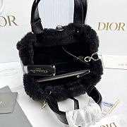Fortok Dior Toujours bag Black With Fur 23*15*15cm - 3