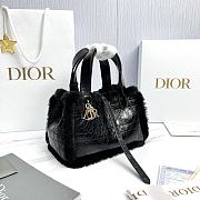 Fortok Dior Toujours bag Black With Fur 23*15*15cm - 2