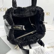 Fortok Dior Toujours bag Black With Fur 28.5*19*21cm - 4