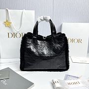 Fortok Dior Toujours bag Black With Fur 28.5*19*21cm - 2