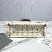 Fortok Dior Book Tote bag White Fur Brown 42×35×18.5cm - 6