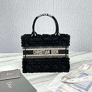 Fortok Dior Book Tote bag Fur Black 26.5 X21 x14cm - 1