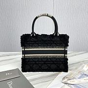 Fortok Dior Book Tote bag Fur Black 26.5 X21 x14cm - 2