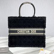 Fortok Dior Book Tote bag Fur Black 42×35×18.5cm - 1