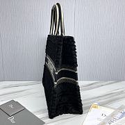Fortok Dior Book Tote bag Fur Black 42×35×18.5cm - 6
