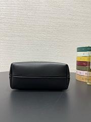 Fortok Loewe Pebble Soft Leather Pouch Black 21.5*17*7cm  - 6
