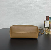 Fortok Loewe Pebble Soft Leather Pouch Brown 21.5*17*7cm  - 5
