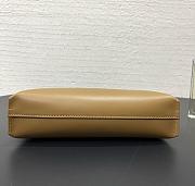 Fortok Loewe T-Knot leather pouch Brown and Black 22.5*5.5*15.5cm - 6