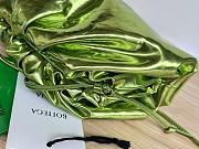 Fortok Bottega Veneta The Mini Pouch in Shiny Leather Green 23*13*5cm - 4