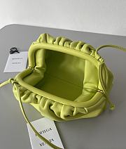 Fortok Bottega Veneta The Mini Pouch in Neon Yellow-Green 23*13*5cm - 2
