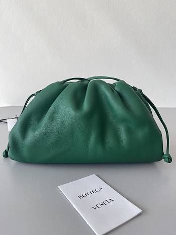 Fortok Bottega Veneta The Mini Pouch in Emerald Green 23*13*5cm 