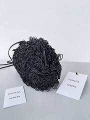Fortok Bottega Veneta The Sponge Pouch clutch bag Black 22*12*7cm - 6